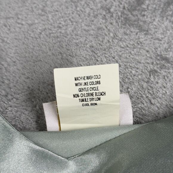 LA‎ Intimates Dress Womens Small Shimmer Blue Babydoll Chemise Lingerie Vintage - Picture 8 of 9